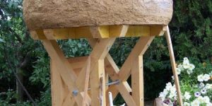 Laboratorio di costruzione del forno ecologico in terra cruda